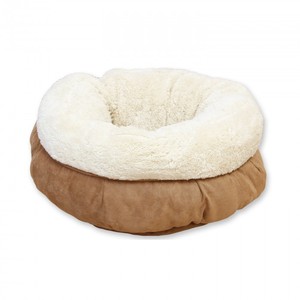 <span class=keywords><strong>Cama</strong></span> grande de lujo para mascotas, superventas en <span class=keywords><strong>Amazon</strong></span>, lavable, para gatos, rosquilla, color gris, marrón suave - Product Image 3