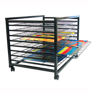 JH-Mech stendino Mobile per <span class=keywords><strong>sotto</strong></span> il banco opere d'arte 8 ripiano scorrevole in metallo arte stendino 50 ripiano - Product Image 1