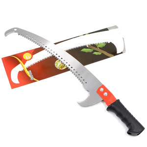 Hiroki Oka Double Hook Saw High Carbon Steel Manual Garden <b>Pruning</b> Saw Rubber Handle Outdoor <b>Tree</b> Cutting <b>Tool</b> - Product Image 2