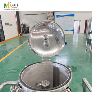Système de brassage mobile en acier inoxydable avec pompe sanitaire et réservoir de brassage à sec en circuit fermé pour l'infusion de houblon dans la fabrication de bière artisanale - Product Image 6