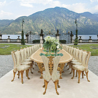 High End Classic Luxus Französisch geschnitzten Massivholz runden Esstisch mit Furnier Inlay