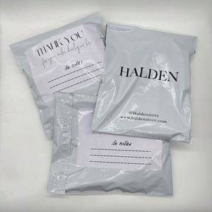 Bolsas de Correo Blancas con Logotipo Personalizado, Bolsas de Embalaje para Envíos, Bolsas de Polietileno Grandes y Extra Grandes de 14.5x19 19x24 - Product Image 3