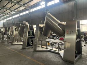 Mezclador de Polvo Industrial Automático Tipo <span class=keywords><strong>V</strong></span>, Totalmente en Acero Inoxidable, Capacidad de Procesamiento Químico, Motor con Caja de Engranajes, Alta Precisión - Product Image 4