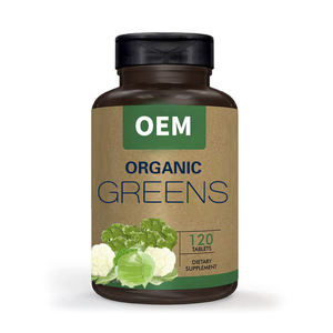 OEM/ODM all'ingrosso Private Label integratore alimentare verde miscela compresse di verdure Super verdi con servizio di progettazione - Product Image 1