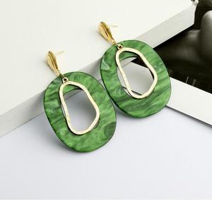 Pendientes de Perlas con Pintura al Óleo de Resina y Acrílico, Coloridos, Elegantes y Vintage, Personalizados al por Mayor, Estilo Clásico - Product Image 6