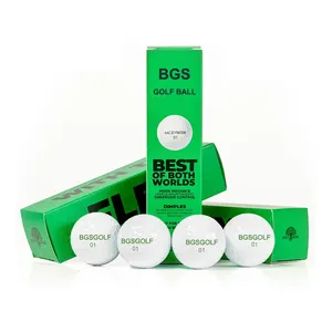 Wholesale Golf Accessories White Golf Balls 2 Layers Personalised Golf Balls 4 Pack Gift For Golfers