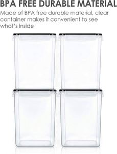 Hot Selling Plastic <b>Container</b> Other Boxes Dry Food <b>Storage</b> for Kitchen Organizer With Lid - Product Image 6