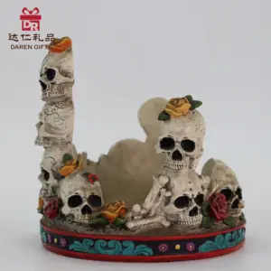 Nhựa mô hình bức tượng trang trí nội thất bộ xương Halloween vườn thủ công mỹ nghệ nhựa