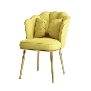 Современные желтые бархатные французские нордические стулья для столовой с металлическими ножками, оптовая продажа, Лидер продаж, роскошная мебель для дома, ткань 2 года - Product Image 2