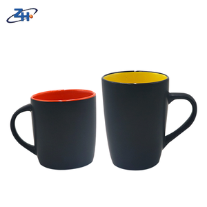 Cốc cà phê bên trong màu vàng cà phê du lịch Mug <span class=keywords><strong>Matte</strong></span> đen tùy chỉnh quà tặng hoàn thành gốm đương đại tốt bền vững - Product Image 2
