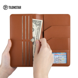 TILONSTAR TPW100 Multiple <b>Card</b> Slots Passport ID Credit <b>Card</b> <b>Holder</b> <b>Wallet</b> Leather Passport Protection Case RFID Passport <b>Holder</b> - Product Image 2