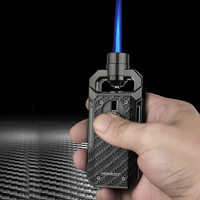 Honest Hansha 1 Nouveau Briquet à gaz butane en métal coupe-vent Allume-cigare Accessoires pour cigares Vente en gros