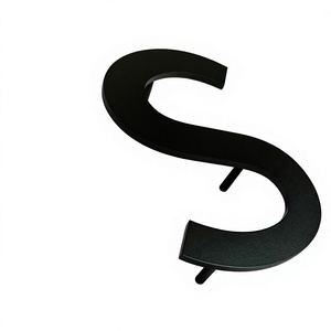 Insegna da parete personalizzata in acciaio inossidabile spazzolato con numeri per camere d'albergo, con montaggio a parete - Product Image 3