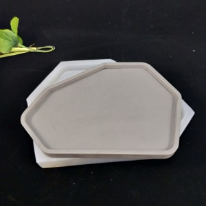 Polygonal <strong>Cement</strong> <strong>Tray</strong> 3 Sizes Desktop Container Silicone Mold - Product Image 5
