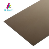 Moderne Anti-UV 100% Forte PC Panneaux En Plastique Panneau Publicitaire Auvent Solide Polycarbonate Feuille Haute Transmission De La Lumière