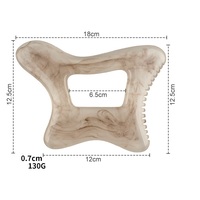 Grande planche de massage Gua Sha en résine pour le corps entier avec poignée ergonomique