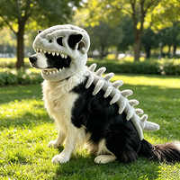 Disfraz de dinosaurio para mascotas, disfraz de esqueleto de peluche para Halloween, disfraz para perros pequeños, medianos y grandes, venta al por mayor