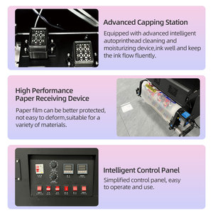 Gwin Nhà Máy A4 60Cm Kỹ Thuật Số DTF Máy In Mới T-Shirt Đôi Đầu Xp600 Xc90 I1600 I3200 Roll-On <span class=keywords><strong>Plotter</strong></span> Cho T-Shirt In Ấn - Product Image 4