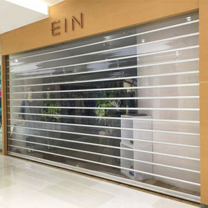 Porte à enroulement automatique transparente <span class=keywords><strong>en</strong></span> polycarbonate sur mesure pour atelier de teinture de vitres de voitures et garage - Product Image 4