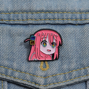 Broches de joyería <span class=keywords><strong>Bocchi</strong></span> <span class=keywords><strong>the</strong></span> <span class=keywords><strong>Rock</strong></span> Gotoh Hitori artesanías de Metal DIY pines esmaltados insignia aleación Anime broche - Product Image 5