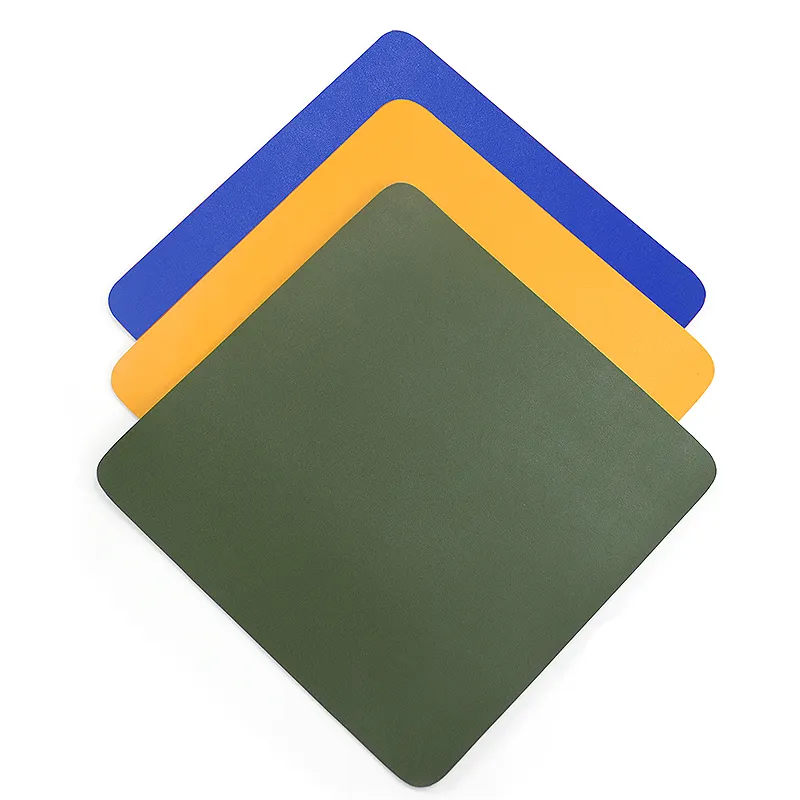 Custom logo factory wholesale waterproof anti fouling anti slip minimalist office leather pad mouse pad