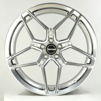 Jantes forgées en alliage concave chromé argenté SRD 18 19 20 21 22 pouces 5X114.3 5X112 5X120 pour voitures de course Mustang Civic BMW Audi