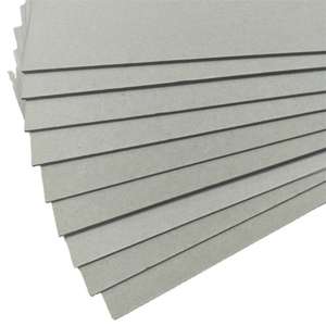 Prix de gros, carton gris découpé, feuille de carton gris laminé pour la couverture de livre, emballage, bricolage, artisanat pour porte-bougie - Product Image 4