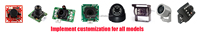Sensor CMOS Daya Rendah RS232 RS485 TTL VC0706 Modul Kamera Serial untuk Sistem Kontrol Akses