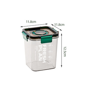 Opslag <span class=keywords><strong>Organizer</strong></span> Plastic Bakjes Voor Voedsel Met Flip Lock Deksels Stapelbare Voedsel Opslag Jerrycans Of Pantry & Keuken <span class=keywords><strong>Organizer</strong></span> - Product Image 6