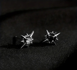 New Fashion Men's Stainless Steel <b>Stud</b> <b>Earrings</b> in North Star Design - Product Image 3