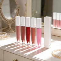 Rouge à lèvres liquide mat velours vegan et cruelty-free, haute pigmentation, longue tenue, hydratant, formule chimique de luxe, marque privée