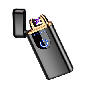 Nouveau style, prix de gros, briquet rechargeable puissant en alliage de zinc, coupe-vent, fin, à arc, à ouverture rabattable, USB, boîte cadeau pour - Product Image 2