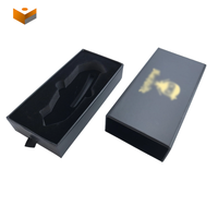 Boîte cadeau en papier kraft recyclable rigide avec tiroir coulissant, impression personnalisée du logo, pour couteau pliant, vente en gros