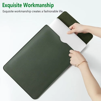 Housse souple en cuir PU pour ordinateur portable 13 15 pouces pour Macbook Air Pro sacoche pour ordinateur portable 13.3 étui pour tablette HP Dell Lenovo MacBook