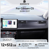 DUDUAUTO Autoradio Multimédia Navigation GPS Stéréo Autoradio Car-play AUTO Android 13 Pour Citroën C5 2008 2009 2010 2017