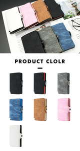 Casekey Custom PU Jean Leather Minimalist <b>Wallet</b> Aluminum Card Holder <b>RFID</b> Blocking Personalized <b>Wallet</b> <b>for</b> <b>Men</b> - Product Image 6
