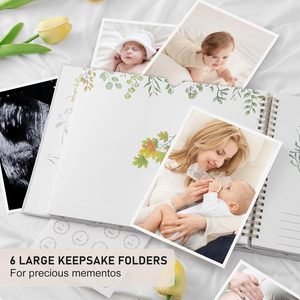 Libro dei Ricordi della Gravidanza Personalizzato per Mamme Prima del Parto, 135 Pagine, Copertina Rigida con Adesivi - Product Image 4