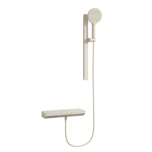 Jboyuan Creamy White <b>Shower</b> <b>Set</b> YS Simple Thermostatic Home <b>Bath</b> System - Product Image 5