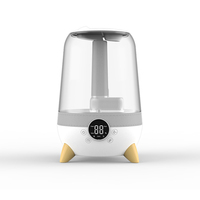 Humidificateur diffuseur ultrasonique à remplissage par le haut de grande capacité 3,5 L, contrôle tactile intelligent de l'humidité, mode veille pour la maison, la chambre à coucher, utilisation en intérieur
