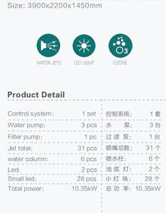 Dual Zone <span class=keywords><strong>Kingston</strong></span> Swim Spa con cubierta enrollable para bañera de hidromasaje Kingstont Spa - Product Image 6