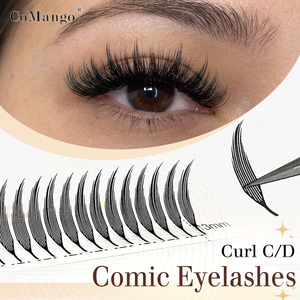 Extensions de <span class=keywords><strong>cils</strong></span> en plumes 3D effet tour de dessin animé, super douces, en cheveux synthétiques naturels, vente en gros d'usine - Product Image 1