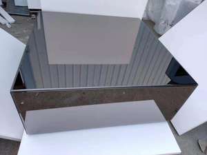 अनुकूलित आधुनिक कमरे में रहने वाले फर्नीचर गिलास वर्ग लंबी कॉफी टेबल सेंटर टेबल साइड टेबल - Product Image 3