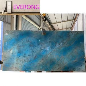 Prix avantageux, table en granit naturel du Brésil de luxe, dalles de granit bleu <span class=keywords><strong>Amazon</strong></span> pour plan de travail de cuisine - Product Image 4