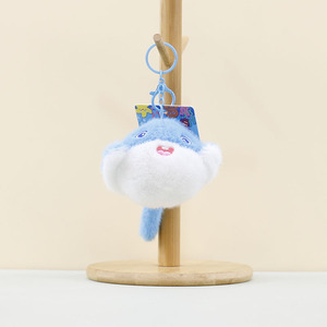 Porte-clés en peluche Poisson-clown, adorable porte-clés en peluche d'animaux marins, poulpe, requin, baleine, méduse, homard, crabe, jouets en peluche - Product Image 6