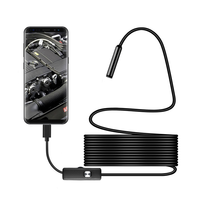 Caméra endoscopique pour voiture 1080P 8mm à objectif unique avec capteur CMOS, 3-en-1 USB Type-C, étanche IP67, 30fps, grand angle 70°, 1m/5m