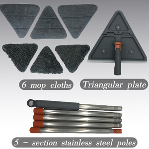 Serpillère télescopique pliable pour nettoyage de vitres, serpillère à pression pour murs et sols avec long manche – Meilleure vente - Product Image 4