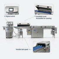 Machine à tempérer le chocolat écoénergétique en acier inoxydable 304 de qualité alimentaire avec contrôle PLC et régulation automatique précise de la température 25-100L