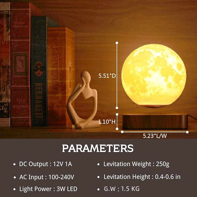 Magnetic Levitating Moon Lamp main image 1