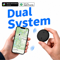 Traceur compact de taille pièce pour collier de chat, compatible iOS et Android, avec fonction Localiser, autonomie de 365 jours, pour personnes ayant tendance à oublier, carte intelligente