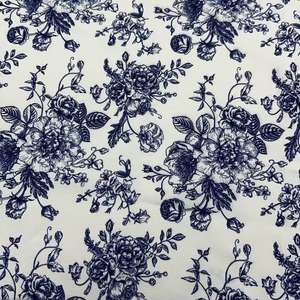 Tissu <span class=keywords><strong>toile</strong></span> <span class=keywords><strong>de</strong></span> <span class=keywords><strong>Jouy</strong></span> imprimé sur mesure à motif floral bleu, imprimé léopard jungle, pour robes, textiles <span class=keywords><strong>de</strong></span> maison et <span class=keywords><strong>ameublement</strong></span> - Product Image 2